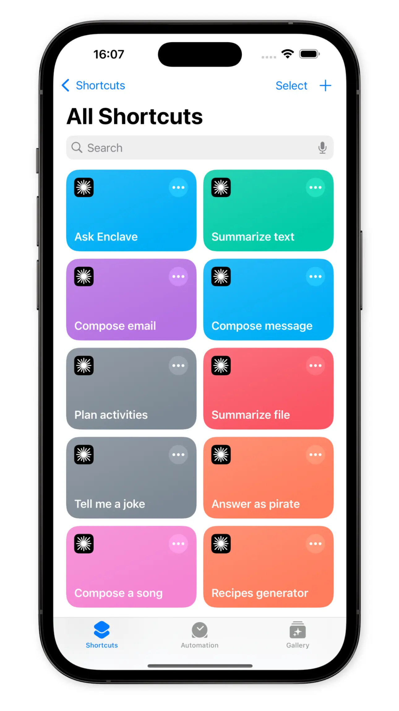 Shortcuts and Siri Integration